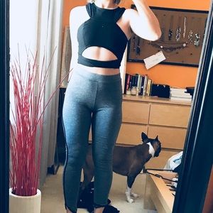 Nasty gal black going out crop top